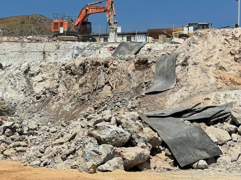 fragmentación de roca sin explosiones